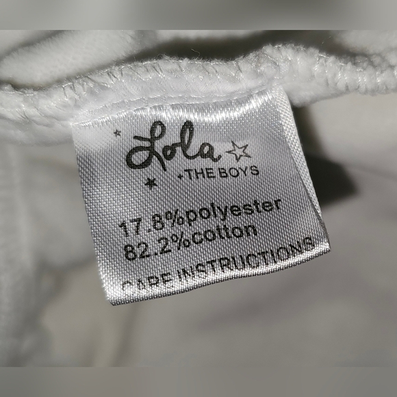 Lola + The Boys Evil Eye Hoodie Womens White Beaded Embroidered Zip Sz M - Picture 16 of 16